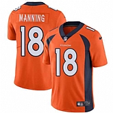 Nike Denver Broncos #18 Peyton Manning Orange Team Color NFL Vapor Untouchable Limited Jersey,baseball caps,new era cap wholesale,wholesale hats